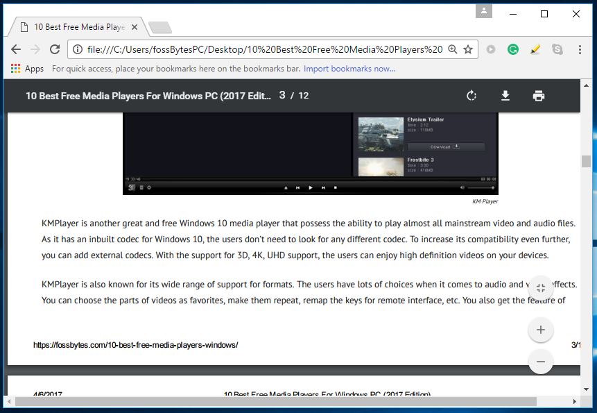 chrome browser