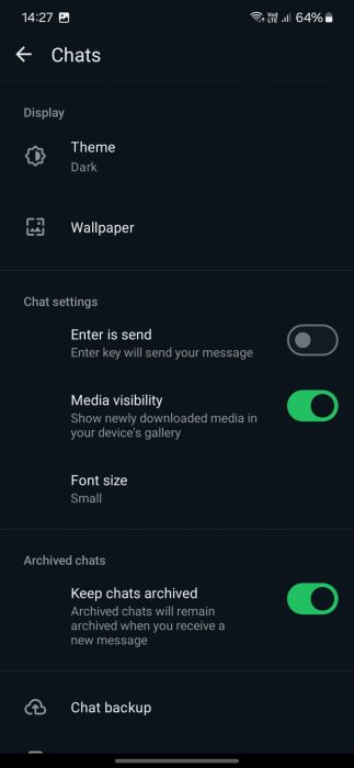 image to Enable Media visibility and Download WhatsApp video