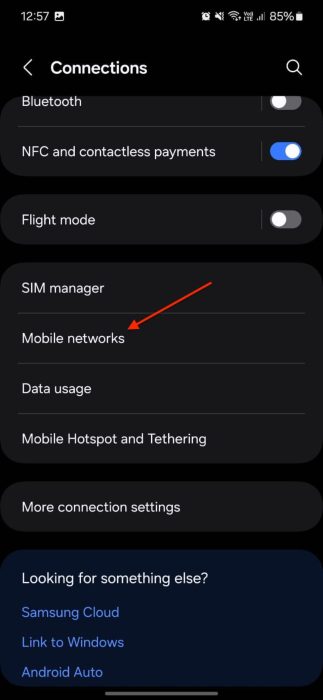 image to Navigate to Mobile Networks