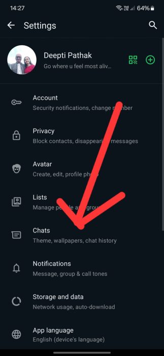 image to select chats and Download WhatsApp video