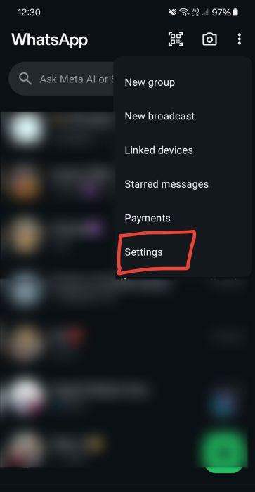 image to Tap on the three dots in the top