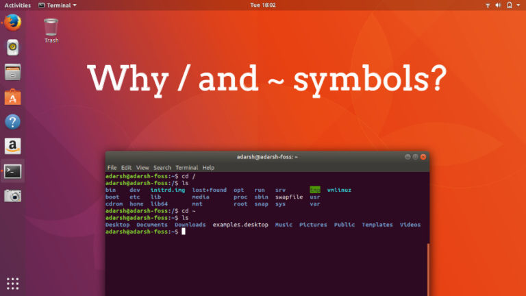 linux mac root and home symbol why