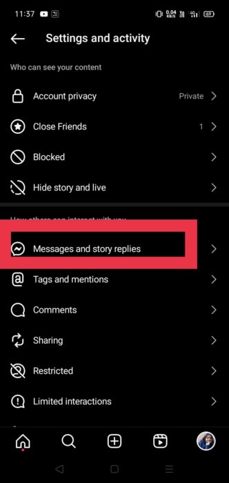 S1.1 for Turning Off Read Receipts