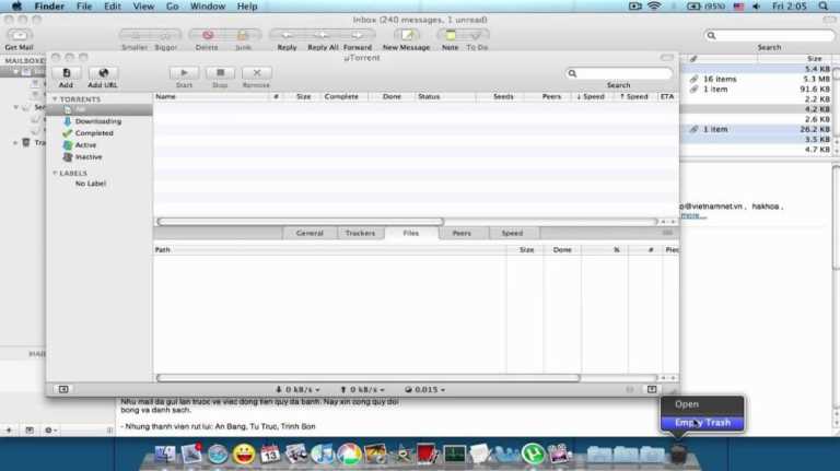 uTorrent mac client
