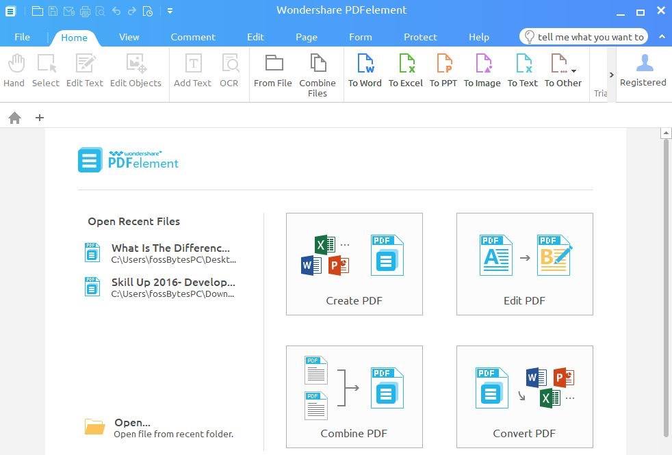 wondershare pdfelement edit