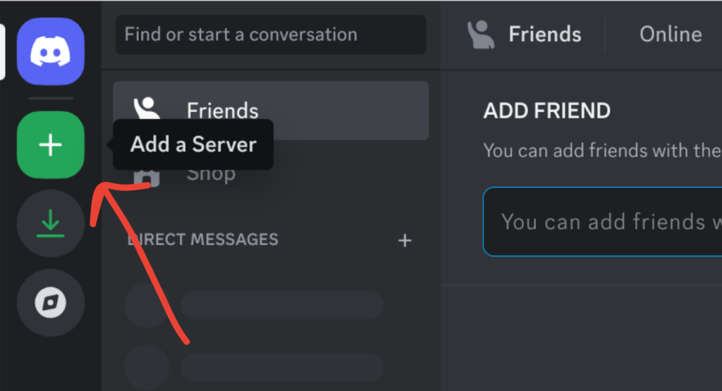 image to Click the plus button