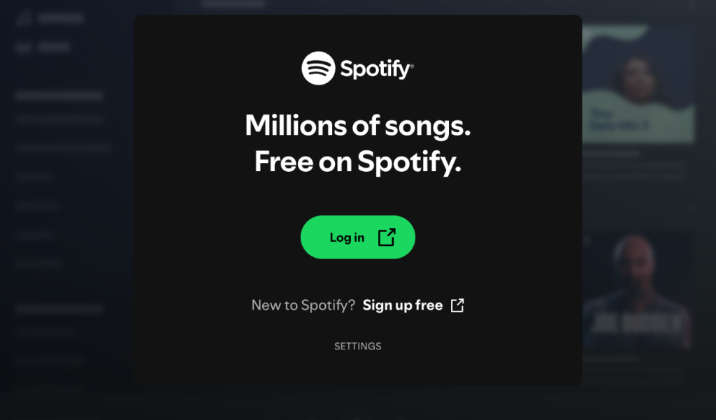 image to log in with your username