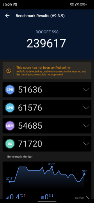 AnTuTU Doogee S98